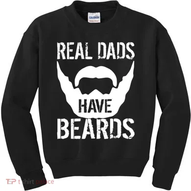 Real Dads Have Beards Kids Sweatshirt