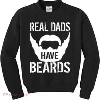 Real Dads Have Beards Kids Sweatshirt thumb 0