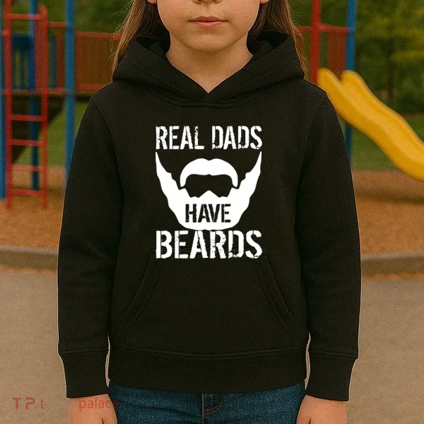 Real Dads Have Beards Kids Hoodie