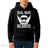Real Dads Have Beards Kids Hoodie thumb 4