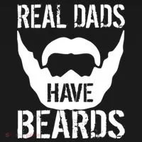 Real Dads Have Beards Kids Long Sleeve Shirt thumb 2