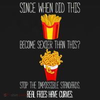 Real Fries Have Curves Funny Curly Fries Hoodie thumb 7