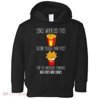 Real Fries Have Curves Funny Curly Fries Toddler Hoodie thumb 0