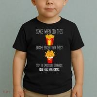 Real Fries Have Curves Funny Curly Fries Toddler T-Shirt thumb 2