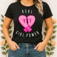 Real Girl Power Boxing  Women's T-Shirt thumb 2