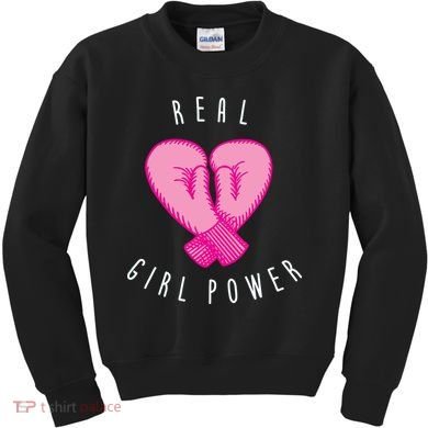 Real Girl Power Boxing  Kids Sweatshirt