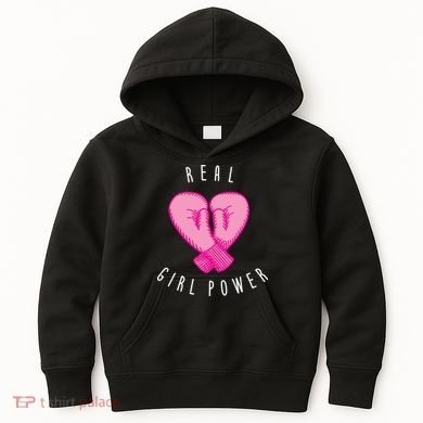Real Girl Power Boxing  Kids Hoodie