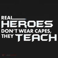 Real Heroes Don't Wear Capes They Teach Ornament thumb 1