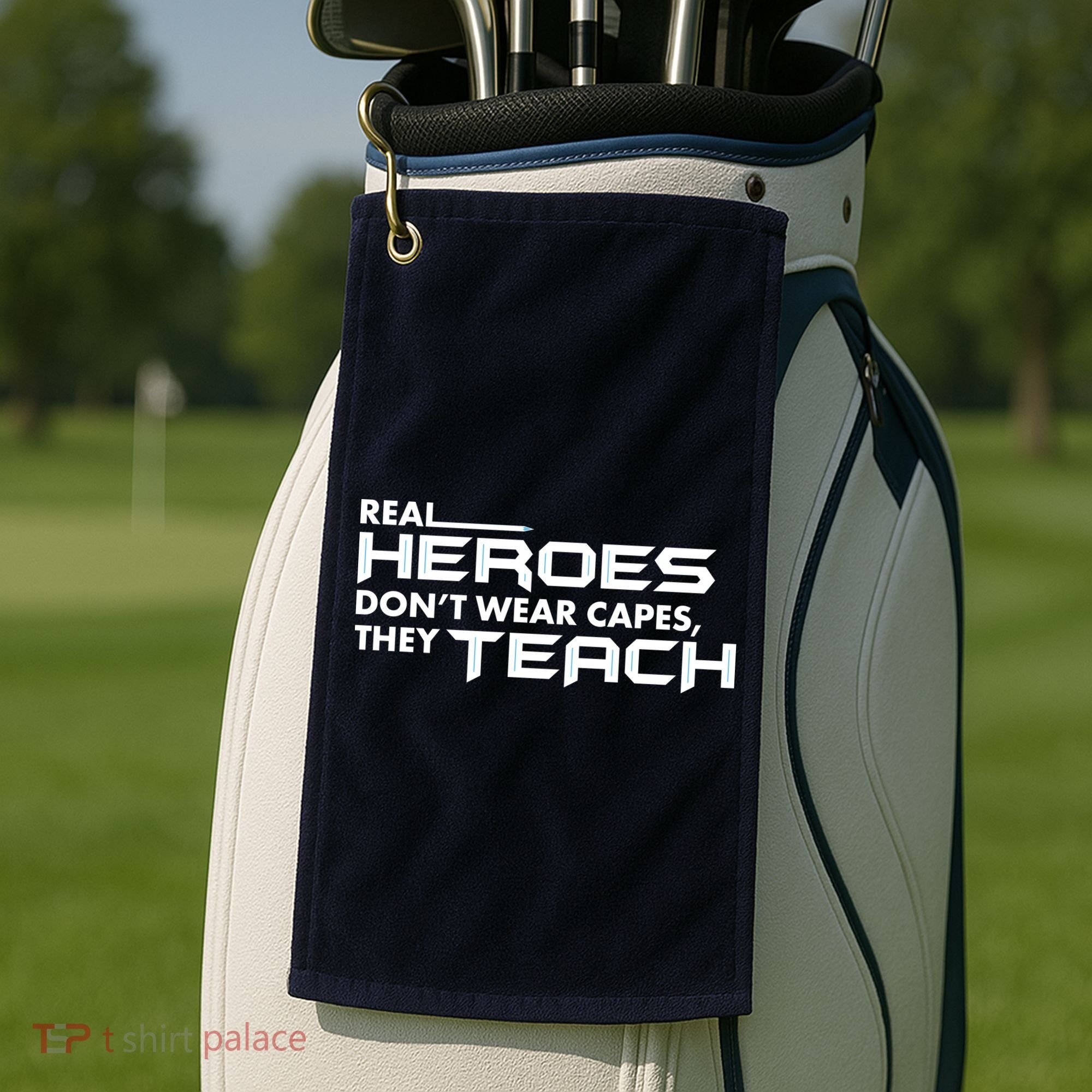 Real Heroes Don't Wear Capes They Teach Golf Towel