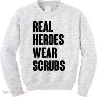 Real Heroes Wear Scrubs Support Kids Sweatshirt thumb 0