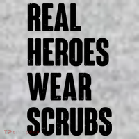 Real Heroes Wear Scrubs Support Kids Sweatshirt thumb 2