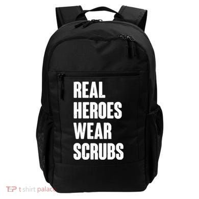 Real Heroes Wear Scrubs Support Backpack