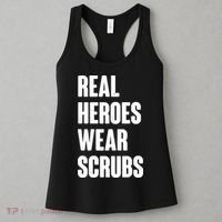 Real Heroes Wear Scrubs Support Women's Tank Top thumb 3