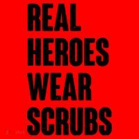 Real Heroes Wear Scrubs Support Santa Hat thumb 1