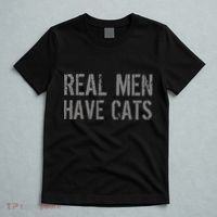 Real Men Have Cats Funny T-Shirt thumb 5
