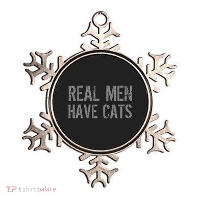 Real Men Have Cats Funny Ornament