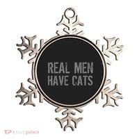 Real Men Have Cats Funny Ornament thumb 0