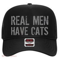 Real Men Have Cats Funny Hat thumb 0