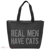Real Men Have Cats Funny Tote Bag thumb 0