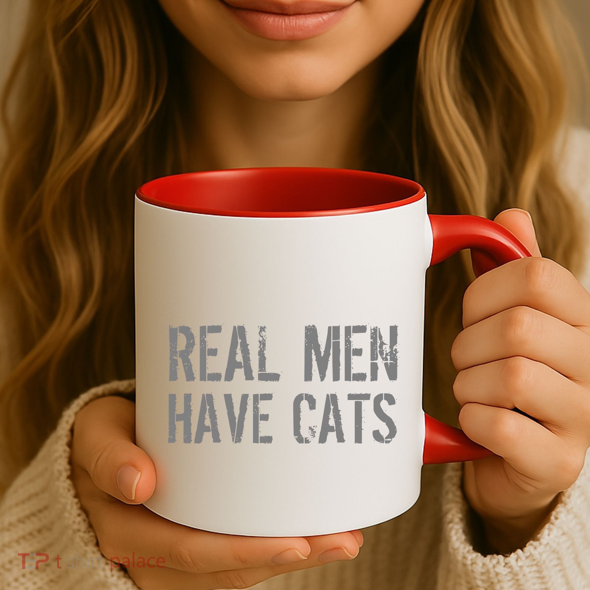 Real Men Have Cats Funny Coffee Mug