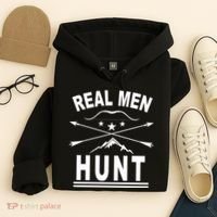 Real Men Hunt Hoodie thumb 4