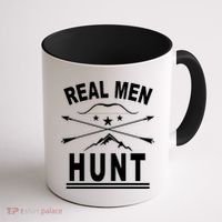 Real Men Hunt Coffee Mug thumb 1