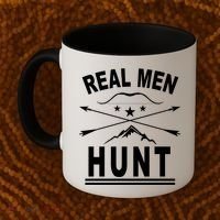 Real Men Hunt Coffee Mug thumb 2
