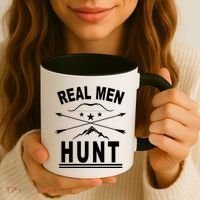 Real Men Hunt Coffee Mug thumb 3