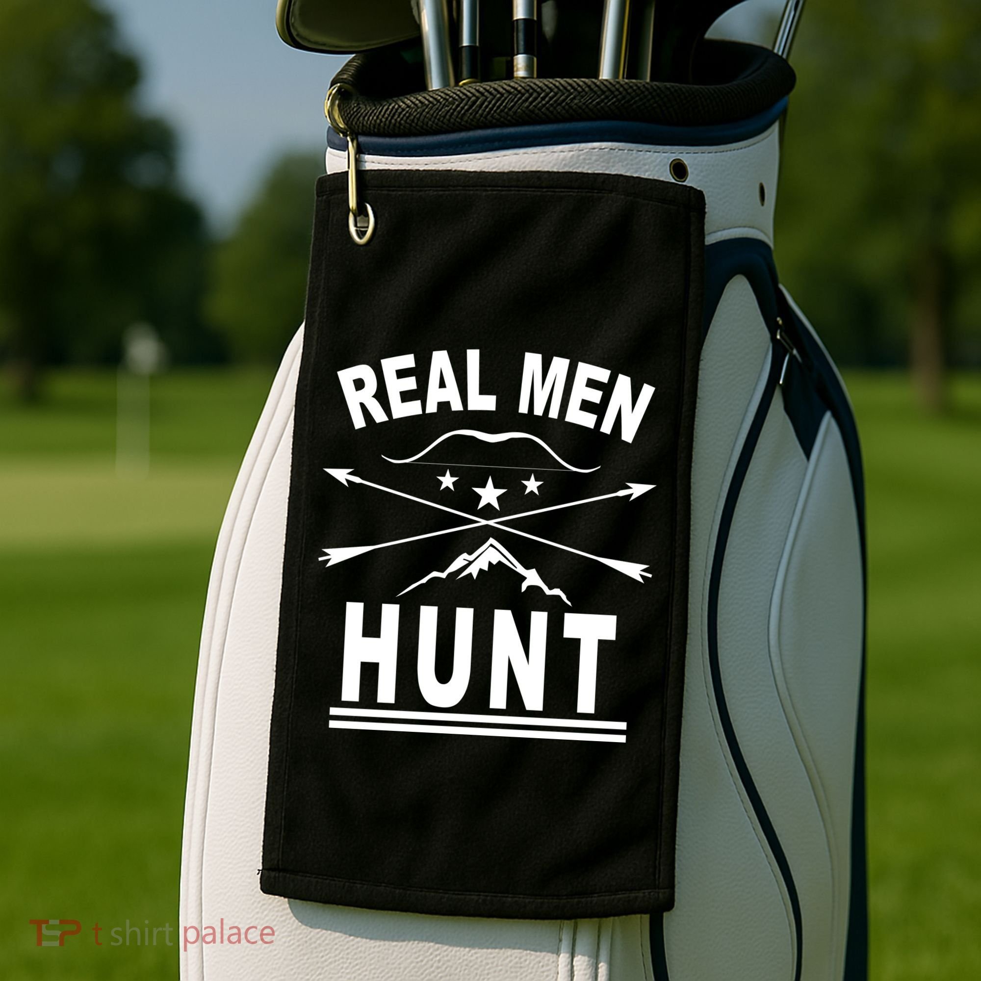 Real Men Hunt Golf Towel