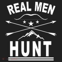 Real Men Hunt Golf Towel thumb 3