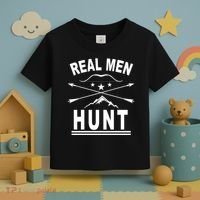 Real Men Hunt Toddler T-Shirt thumb 3