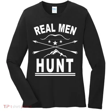 Real Men Hunt Women's Long Sleeve Shirt