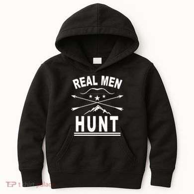 Real Men Hunt Kids Hoodie