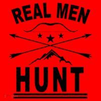 Real Men Hunt Santa Hat thumb 1