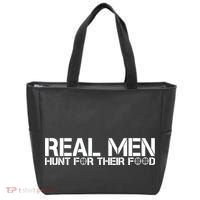 Real Men Hunt For Their Food Tote Bag thumb 0