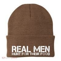 Real Men Hunt For Their Food Beanie thumb 0