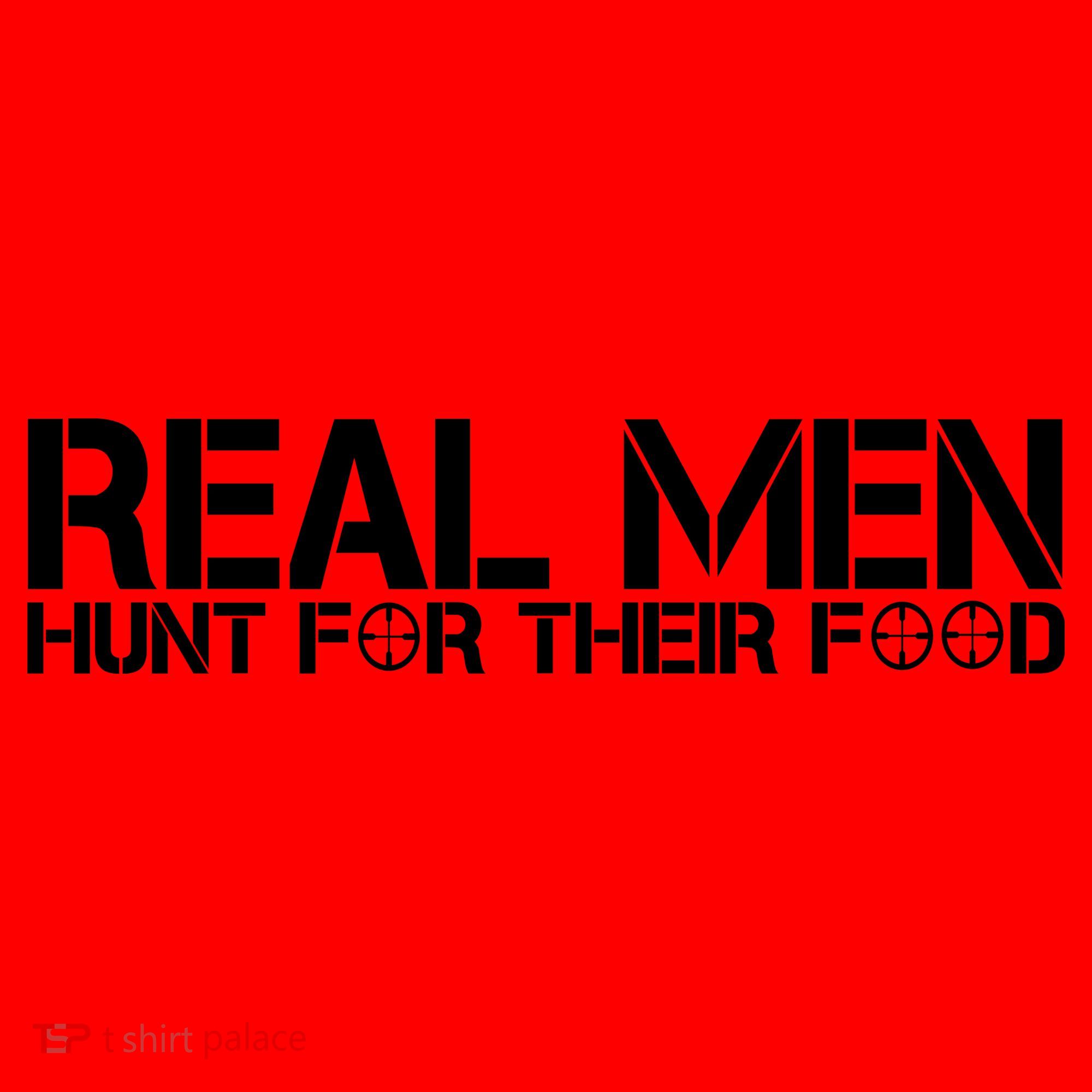 Real Men Hunt For Their Food Santa Hat