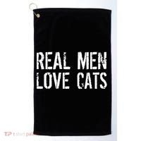 Real Men Love Cats Golf Towel thumb 0