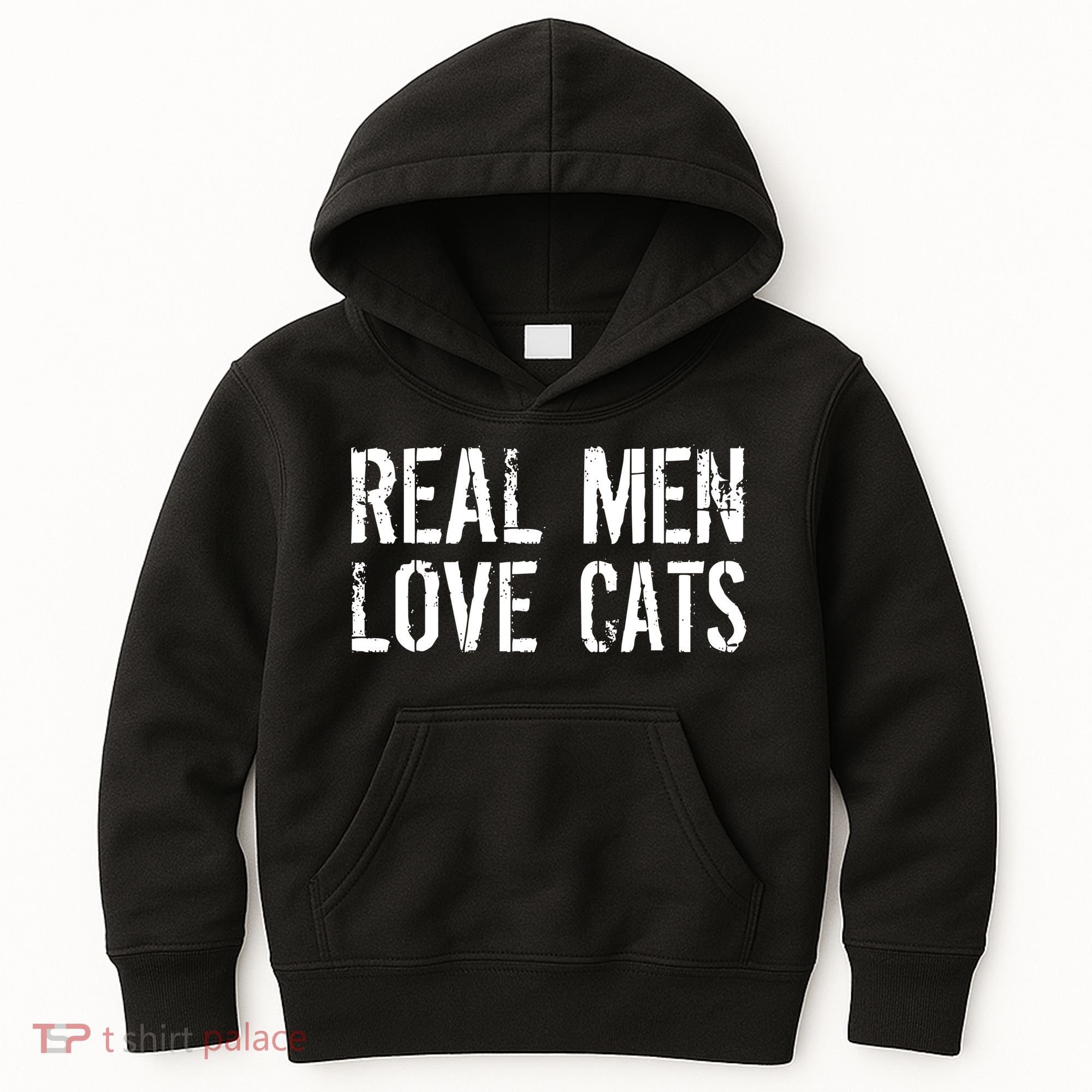 Real Men Love Cats Kids Hoodie