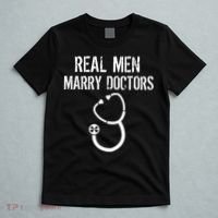 Real Men Marry Doctors Funny T-Shirt thumb 5