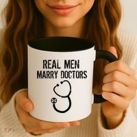 Real Men Marry Doctors Funny Coffee Mug thumb 3