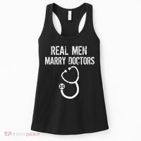 Real Men Marry Doctors Funny Women's Tank Top thumb 0