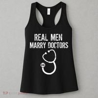 Real Men Marry Doctors Funny Women's Tank Top thumb 3