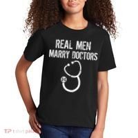 Real Men Marry Doctors Funny Kids T-Shirt thumb 2