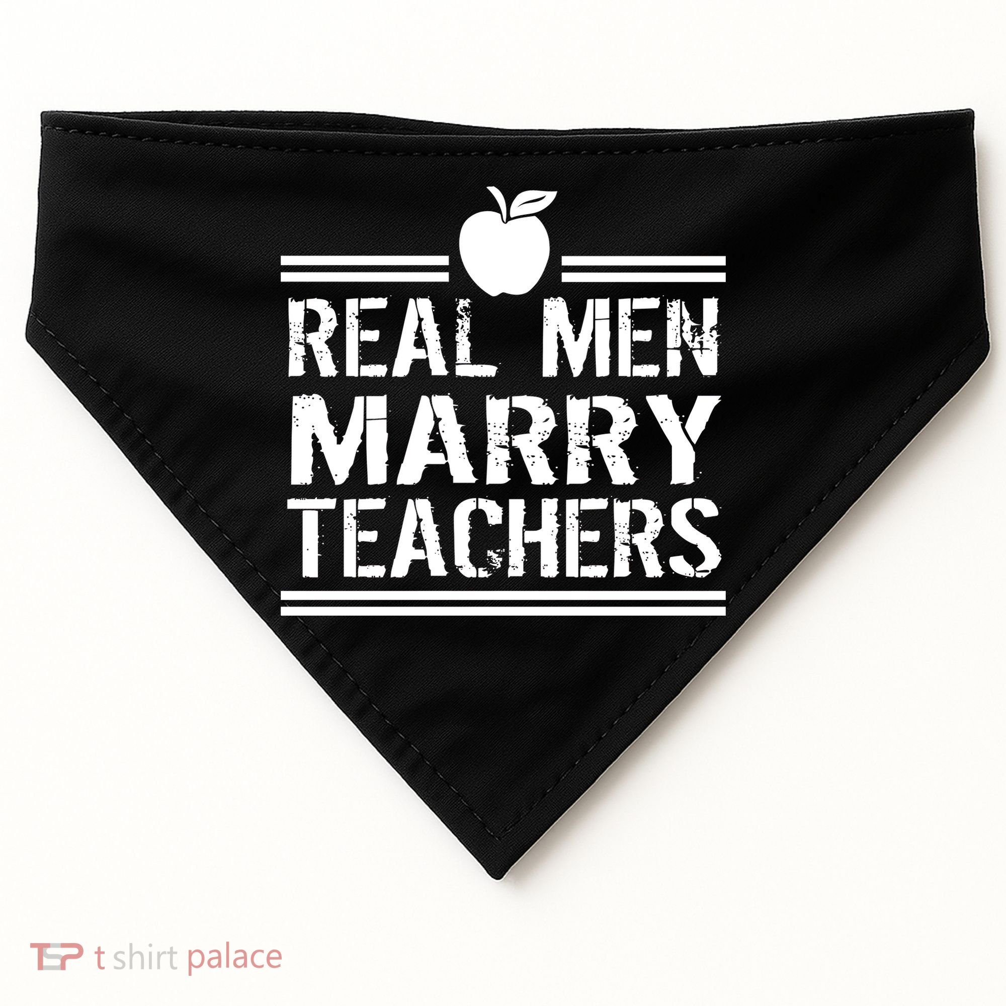 Real Men Marry Teachers USA-Made Doggie Bandana