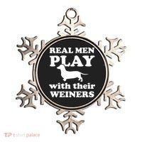 Real Men Play With Their Wieners Ornament thumb 0