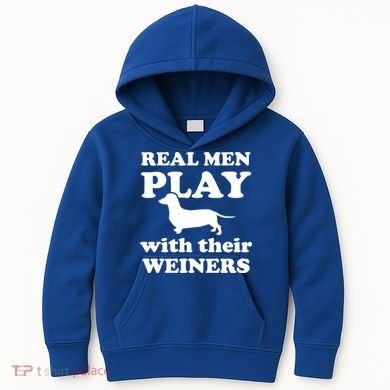 Real Men Play With Their Wieners Kids Hoodie