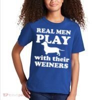 Real Men Play With Their Wieners Kids T-Shirt thumb 2