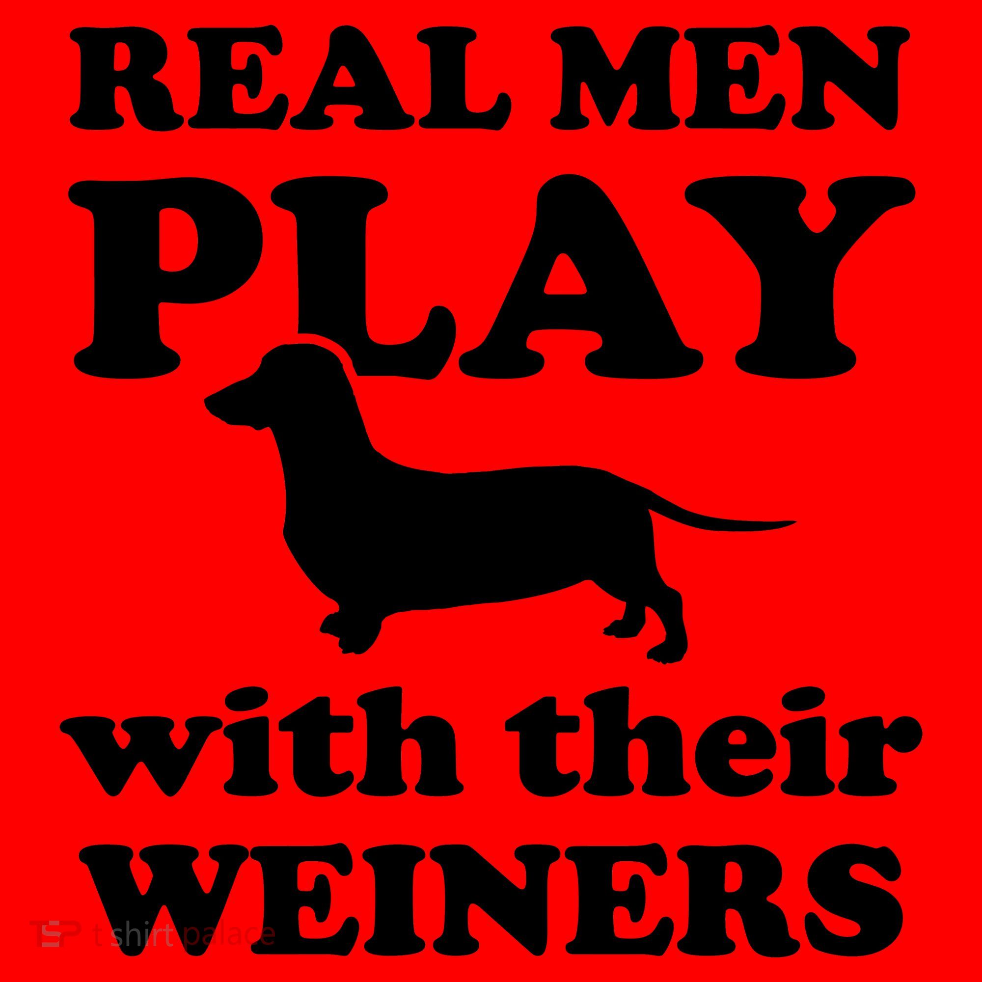 Real Men Play With Their Wieners Santa Hat