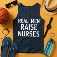 Real Men Raise Nurses Tank Top thumb 4